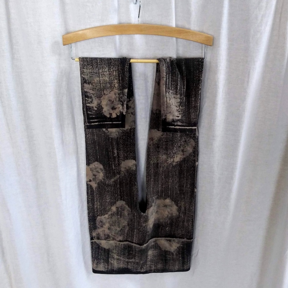 M. Rena distressed denim Leggings High waist